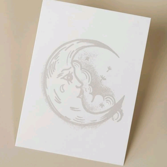 🍉5 for $25* Crescent Moon Temporary Pectin Tattoo - Picture 4 of 6